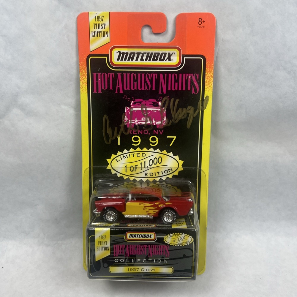 Matchbox 1957 Chevy Hot August Nights 1997 1st Ed‎ Signed Arthur LeVesque MOC